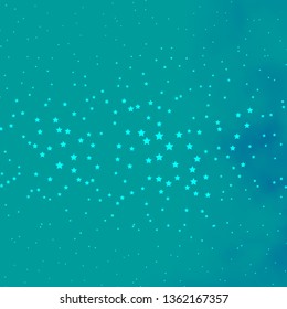 Dark BLUE vector background with colorful stars. Modern geometric abstract illustration with stars. Pattern for new year ad, booklets.