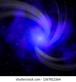 Dark BLUE vector background with colorful stars. Shining colorful illustration with small and big stars. Pattern for websites, landing pages.