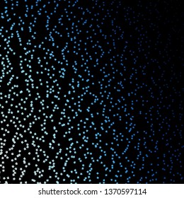 Dark BLUE vector background with colorful stars. Colorful illustration with abstract gradient stars. Pattern for new year ad, booklets.