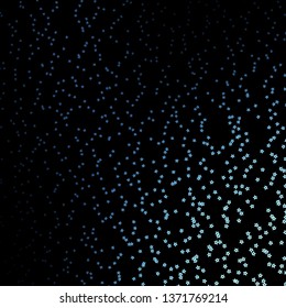 Dark BLUE vector background with colorful stars. Blur decorative design in simple style with stars. Best design for your ad, poster, banner.