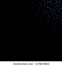Dark BLUE vector background with colorful stars. Colorful illustration with abstract gradient stars. Design for your business promotion.