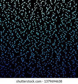Dark BLUE vector background with colorful stars. Modern geometric abstract illustration with stars. Theme for cell phones.