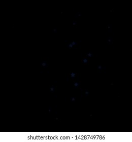 Dark BLUE vector background with colorful stars. Colorful illustration in abstract style with gradient stars. Pattern for new year ad, booklets.