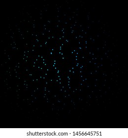 Dark BLUE vector background with colorful stars. Modern geometric abstract illustration with stars. Best design for your ad, poster, banner.