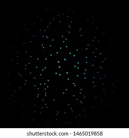 Dark BLUE vector background with colorful stars. Shining colorful illustration with small and big stars. Pattern for new year ad, booklets.