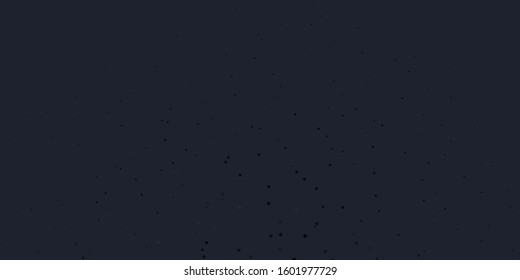 Dark BLUE vector background with colorful stars. Shining colorful illustration with small and big stars. Pattern for new year ad, booklets.