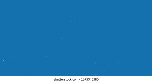 Dunkler BLAU-Vektorillustration-Hintergrund mit bunten Sternen. Dekorative Illustration mit Sternen auf abstrakter Vorlage. Design für Ihre Unternehmenswerbung.