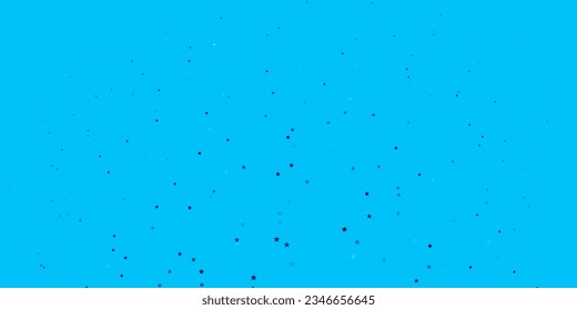 Dark BLUE vector background with colorful stars. Modern geometric abstract illustration with stars. Best design for your ad, poster, banner.