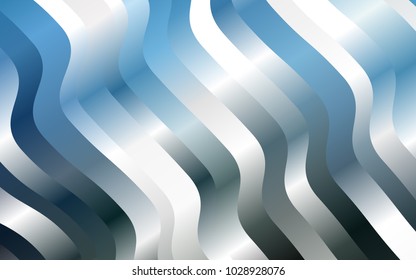 Dark BLUE vector background with curved circles. Brand-new colored illustration in marble style with gradient. Pattern for your business design.