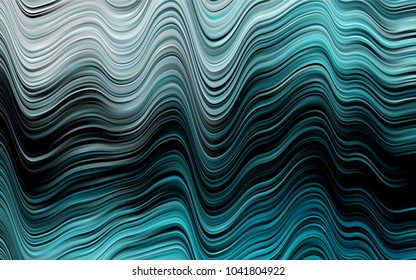 Dark BLUE vector background with curved circles. Geometric illustration in marble style with gradient.  The elegant pattern for brand book.