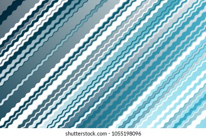 Dark BLUE vector background with curved circles. Shining crooked illustration in marble style. Textured wave pattern for backgrounds.