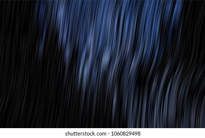 Dark BLUE vector background with curved circles. Glitter abstract illustration with wry lines. Marble style for your business design.
