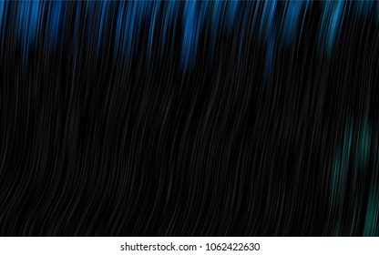 Dark BLUE vector background with curved circles. Shining illustration, which consist of blurred lines, circles. Marble style for your business design.