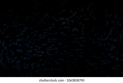 Dark BLUE vector background with curved circles. Glitter abstract illustration with wry lines. Brand-new design for your ads, poster, banner.
