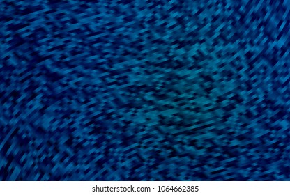 Dark BLUE vector background with curved circles. A completely new color illustration in marble style. The template for cell phone backgrounds.