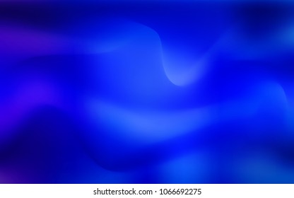 Dark BLUE vector background with curved circles. Geometric illustration in marble style with gradient.  Pattern for your business design.