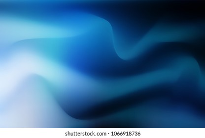 Dark BLUE vector background with curved circles. Geometric illustration in marble style with gradient.  Marble design for your web site.