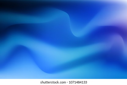 Dark BLUE vector background with curved circles. Geometric illustration in marble style with gradient.  Textured wave pattern for backgrounds.