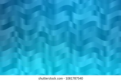Dark BLUE vector background with curved circles. Creative geometric illustration in marble style with gradient. New composition for your brand book.
