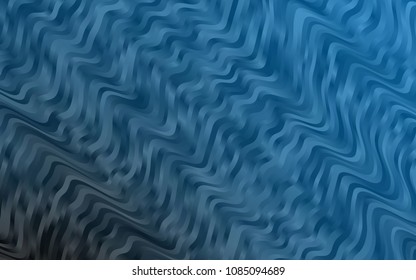 Dark BLUE vector background with curved circles. Brand-new colored illustration in marble style with gradient. The elegant pattern for brand book.