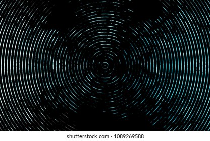 Dark BLUE vector background with curved circles. Colorful abstract illustration with gradient lines. A new texture for your  ad, booklets, leaflets.