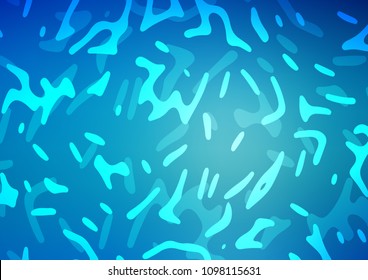 Dark BLUE vector background with curved circles. Geometric illustration in marble style with gradient.  Pattern for your business design.