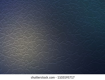 Dark BLUE vector background with curved circles. Geometric illustration in marble style with gradient.  Textured wave pattern for backgrounds.