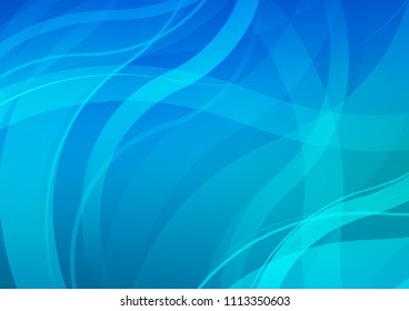 Dark BLUE vector background with curved shapes. A completely new color illustration in marble style. A completely new template for your business design.