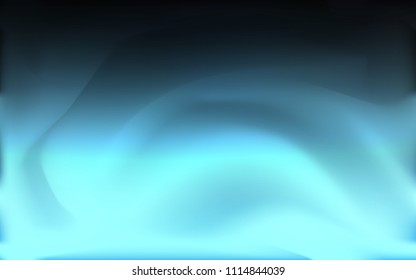 Dark BLUE vector background with curved circles. Creative illustration in halftone marble style with gradient. A new texture for your  ad, booklets, leaflets.
