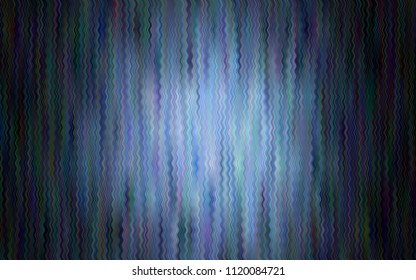 Dark BLUE vector background with curved circles. Creative illustration in halftone marble style with gradient. Marble design for your web site.