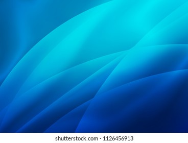 Dark BLUE vector background with curved lines. Glitter abstract illustration with colored sticks. The pattern can be used for websites.