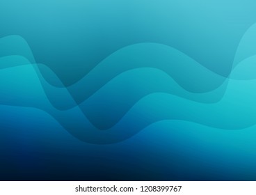Dark BLUE vector background with curved circles. A completely new color illustration in marble style. The elegant pattern for brand book.