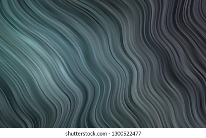 Dark BLUE vector background with curved circles. Creative illustration in halftone marble style with gradient. A new texture for your  ad, booklets, leaflets.