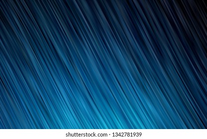 Dark BLUE vector background with curved circles. Blurred geometric sample with gradient bubbles.  New composition for your brand book.