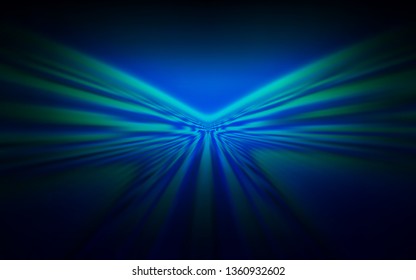 Dark BLUE vector background with curved lines. Colorful abstract illustration with gradient lines. Abstract design for your web site.