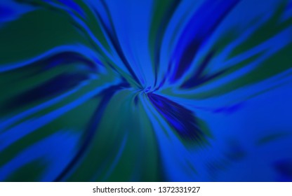 Dark BLUE vector background with curved lines. Colorful illustration in abstract style with gradient. Template for cell phone screens.