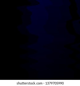 Dark BLUE vector background with curved lines. Brand new colorful illustration with bent lines. Smart design for your promotions.