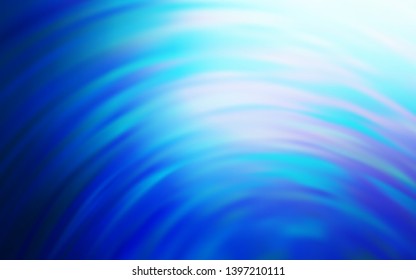 Dark BLUE vector background with curved lines. Shining colorful illustration in simple style. A new texture for your  ad, booklets, leaflets.