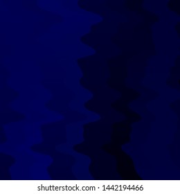 Dark BLUE vector background with curved lines. Illustration in halftone style with gradient curves. Pattern for websites, landing pages.