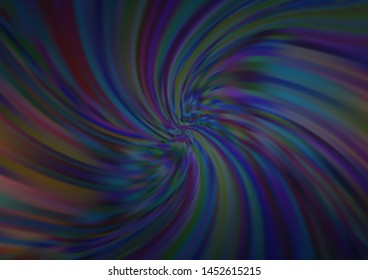 Dark BLUE vector background with curved circles. Geometric illustration in marble style with gradient.  The template for cell phone backgrounds.