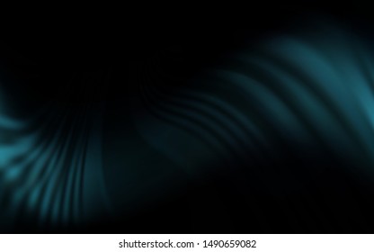 Dark BLUE vector background with curved lines. A sample with colorful lines, shapes. A new texture for your  ad, booklets, leaflets.