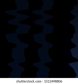 Dark BLUE vector background with curved lines. Colorful illustration in circular style with lines. Pattern for websites, landing pages.