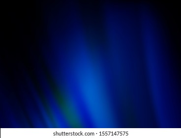 Dark BLUE vector background with curved circles. A completely new color illustration in marble style. A new texture for your  ad, booklets, leaflets.