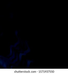Dark BLUE vector background with curved lines. Illustration in halftone style with gradient curves. Template for your UI design.