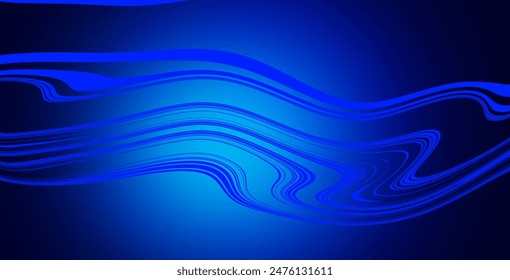 Dark BLUE Vektorgrafik Hintergrund mit gebogenen Linien. Bunte Illustration im abstrakten Stil mit Farbverlauf. Elegantes Muster für ein brandes Buch.