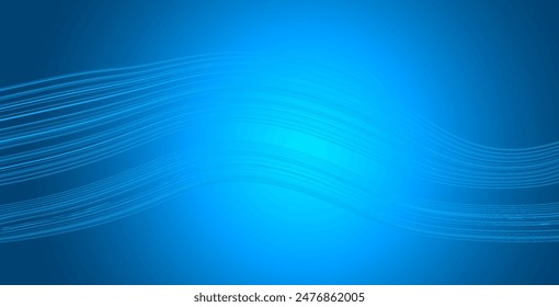 Dark BLUE vector background with curved lines. Colorful illustration in abstract style with gradient. Elegant pattern for a brand book.