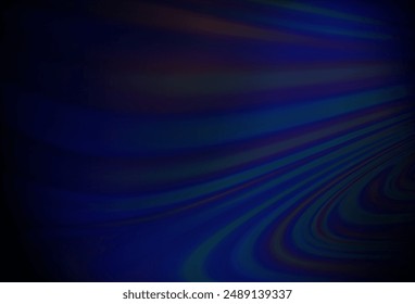 Dark BLUE vector background with curved circles. Brand new colored illustration in marble style with gradient. Marble style for your business design.