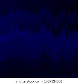 Dark BLUE vector background with curves. Bright sample with colorful bent lines, shapes. Pattern for websites, landing pages.
