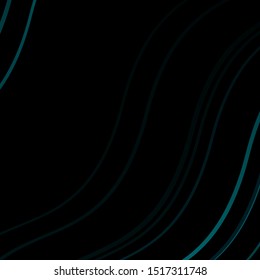 Dark BLUE vector background with curves. Gradient illustration in simple style with bows. Pattern for busines booklets, leaflets