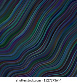 Dark BLUE vector background with curves. Colorful illustration, which consists of curves. Pattern for websites, landing pages.
